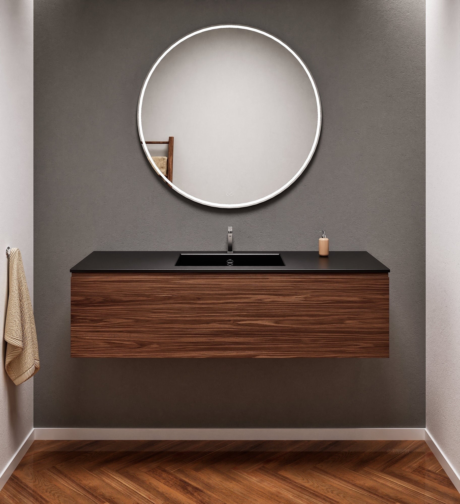 Aurora – Corian® Basin Unit with 1 Drawer - ROVALUX