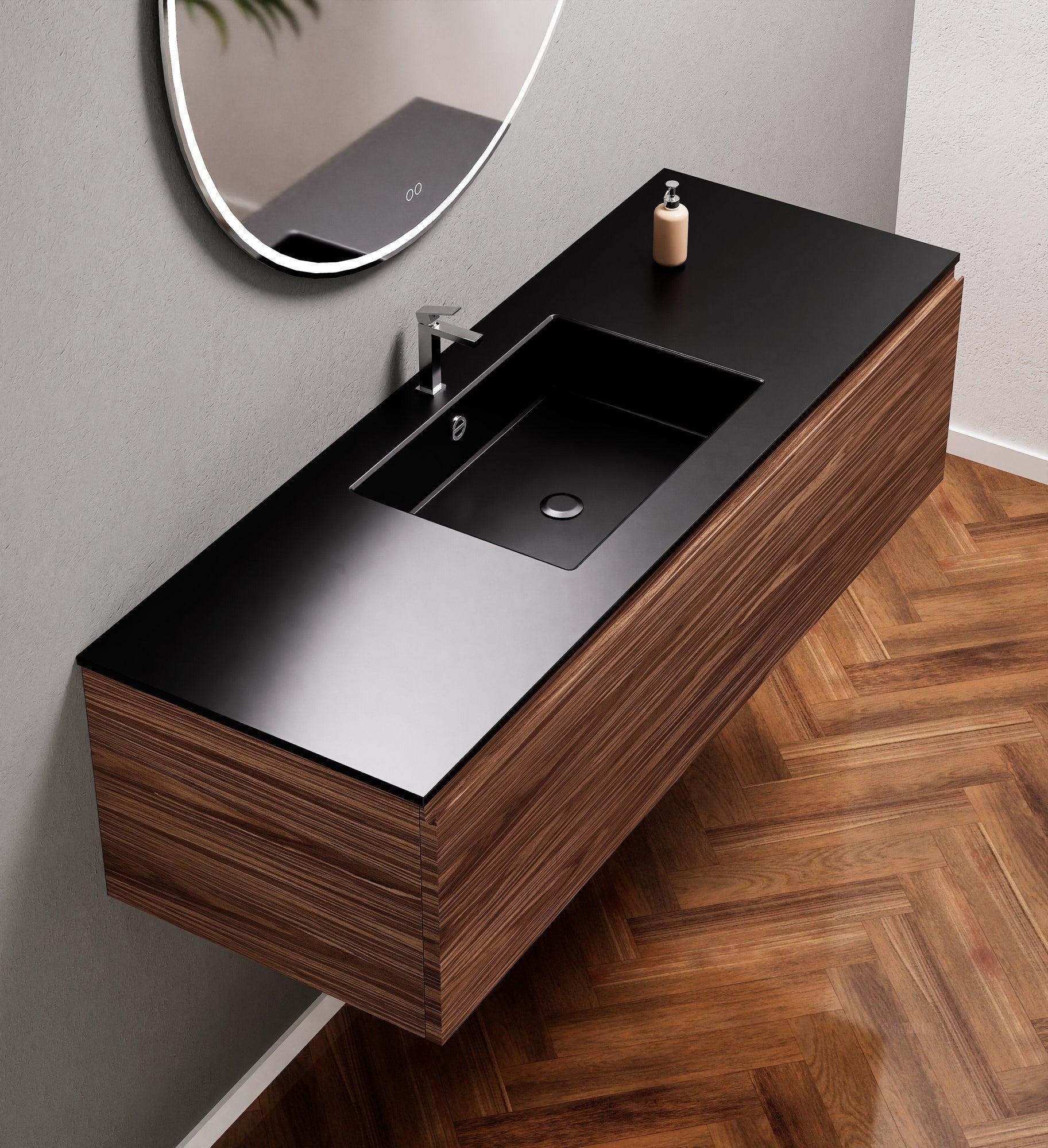Aurora – Corian® Basin Unit with 1 Drawer - ROVALUX