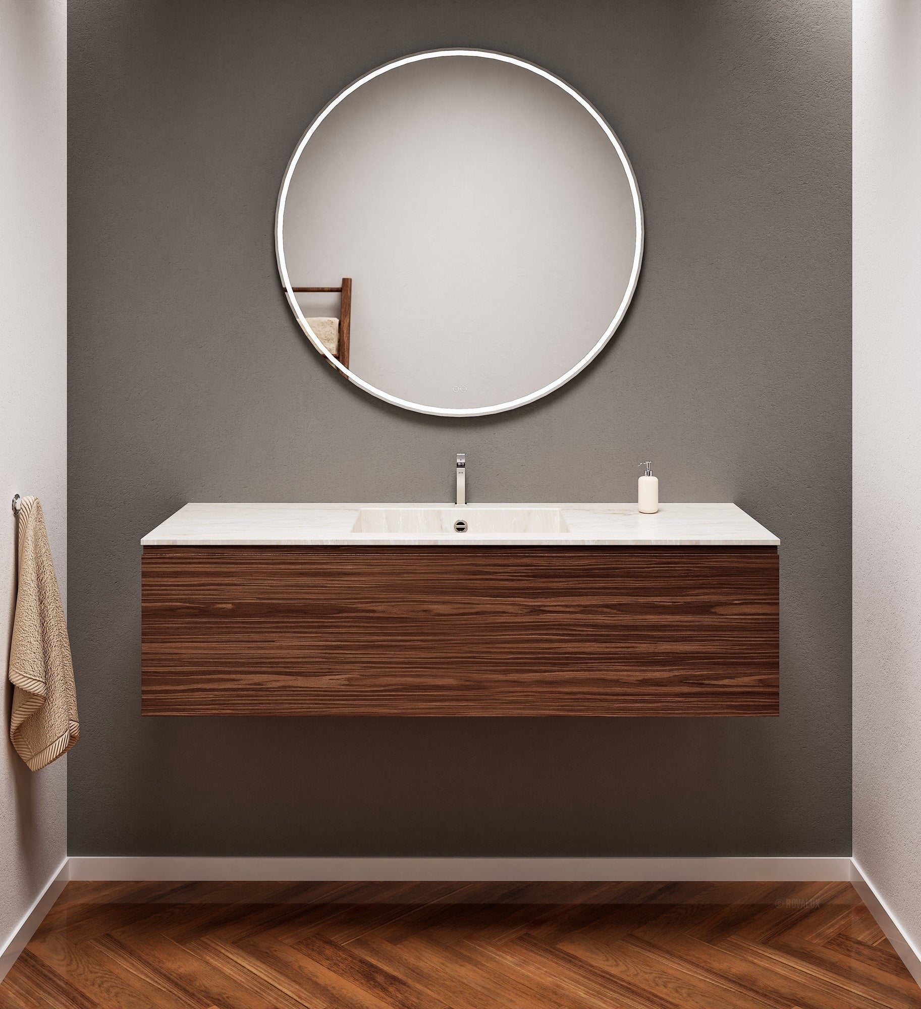 Aurora – Corian® Basin Unit with 1 Drawer - ROVALUX