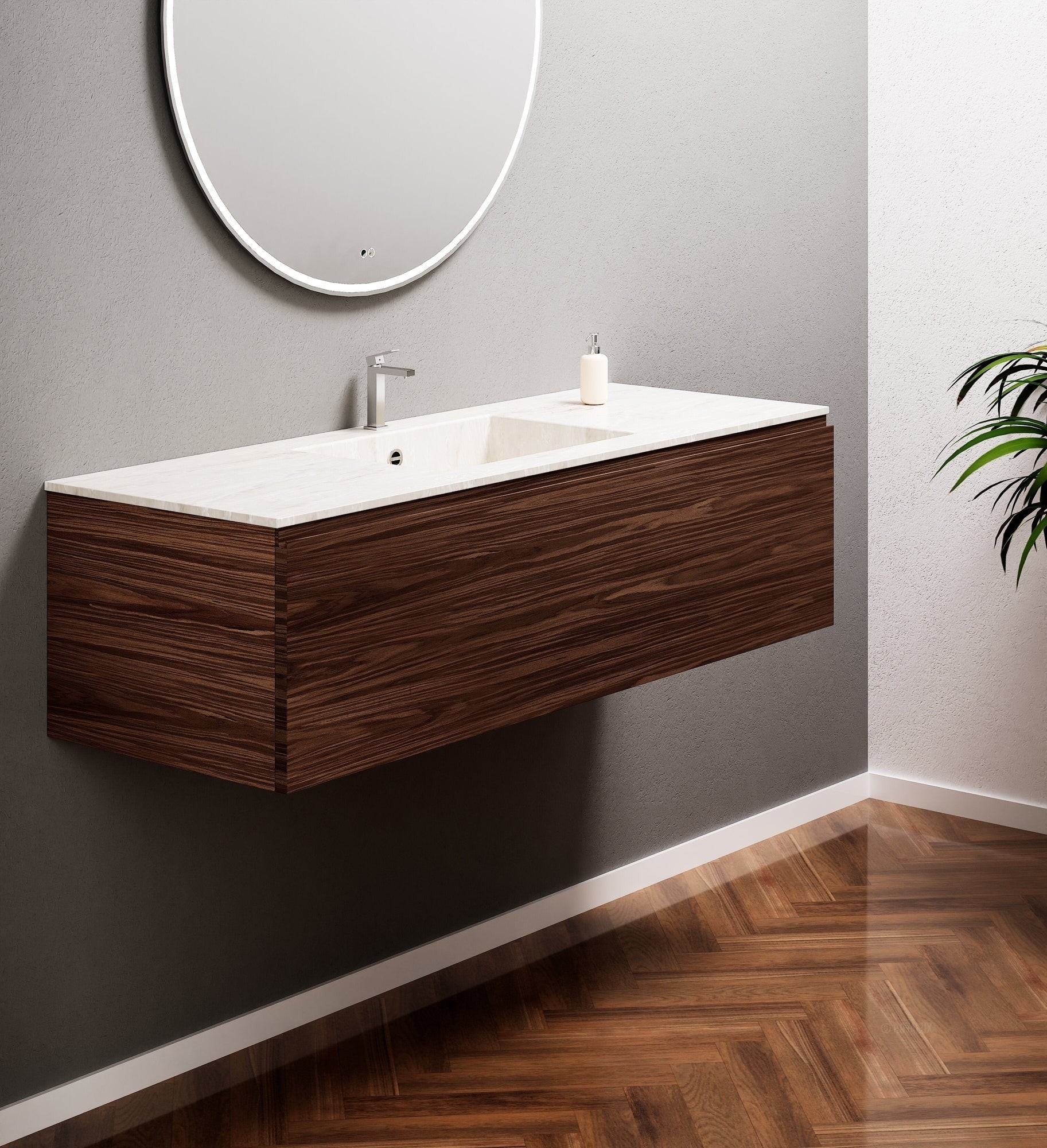 Aurora – Corian® Basin Unit with 1 Drawer - ROVALUX