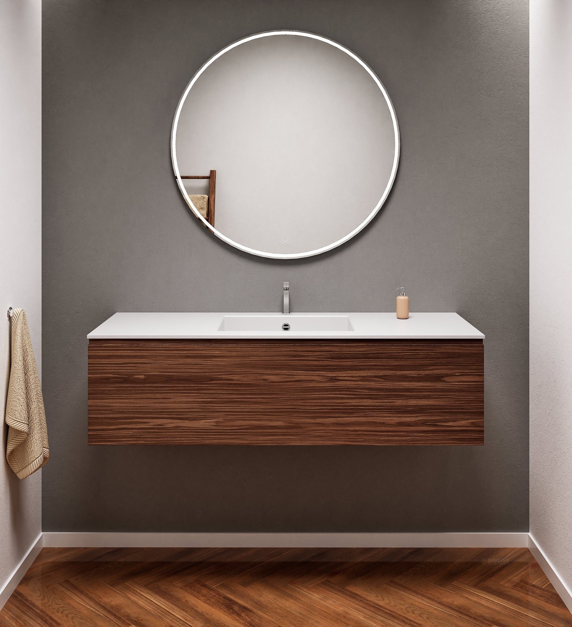 Aurora – Corian® Basin Unit with 1 Drawer - ROVALUX