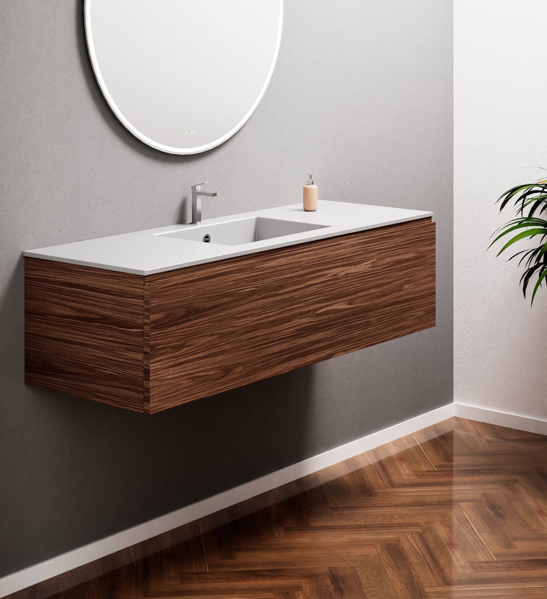 Aurora – Corian® Basin Unit with 1 Drawer - ROVALUX