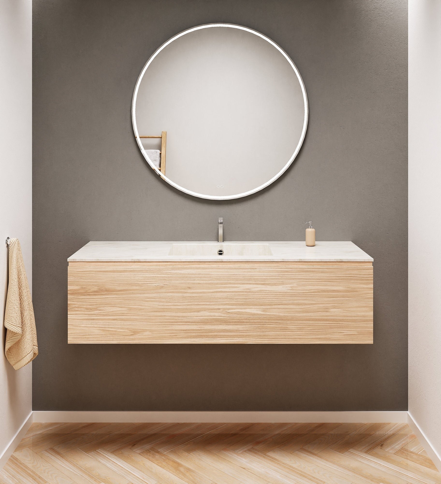 Aurora – Corian® Basin Unit with 1 Drawer - ROVALUX