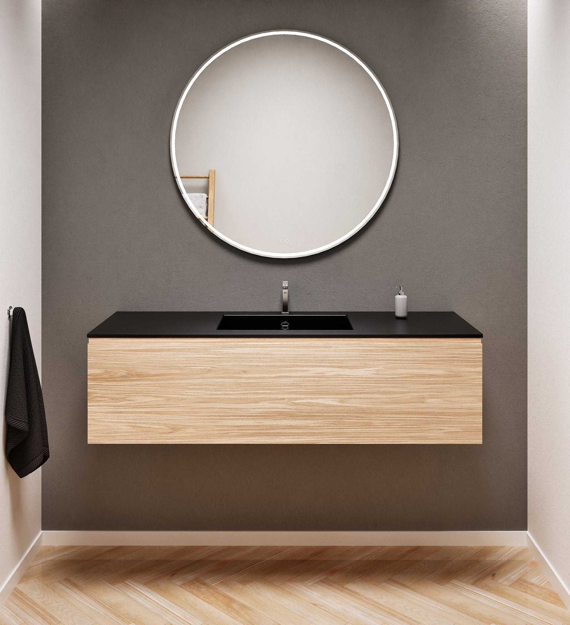 Aurora – Corian® Basin Unit with 1 Drawer - ROVALUX