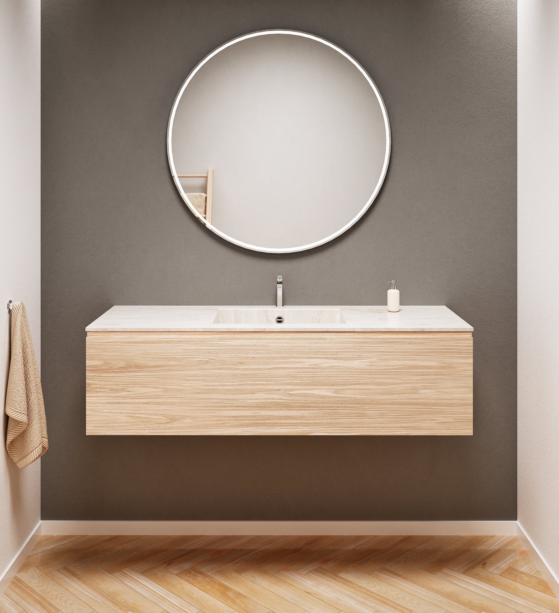 Aurora – Corian® Basin Unit with 1 Drawer - ROVALUX