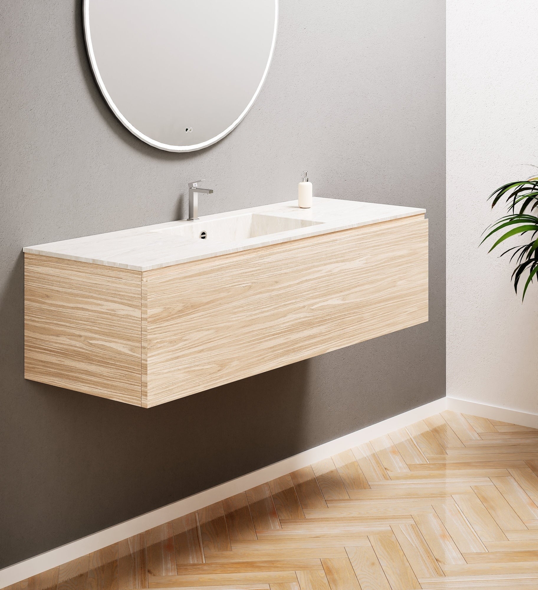 Aurora – Corian® Basin Unit with 1 Drawer - ROVALUX