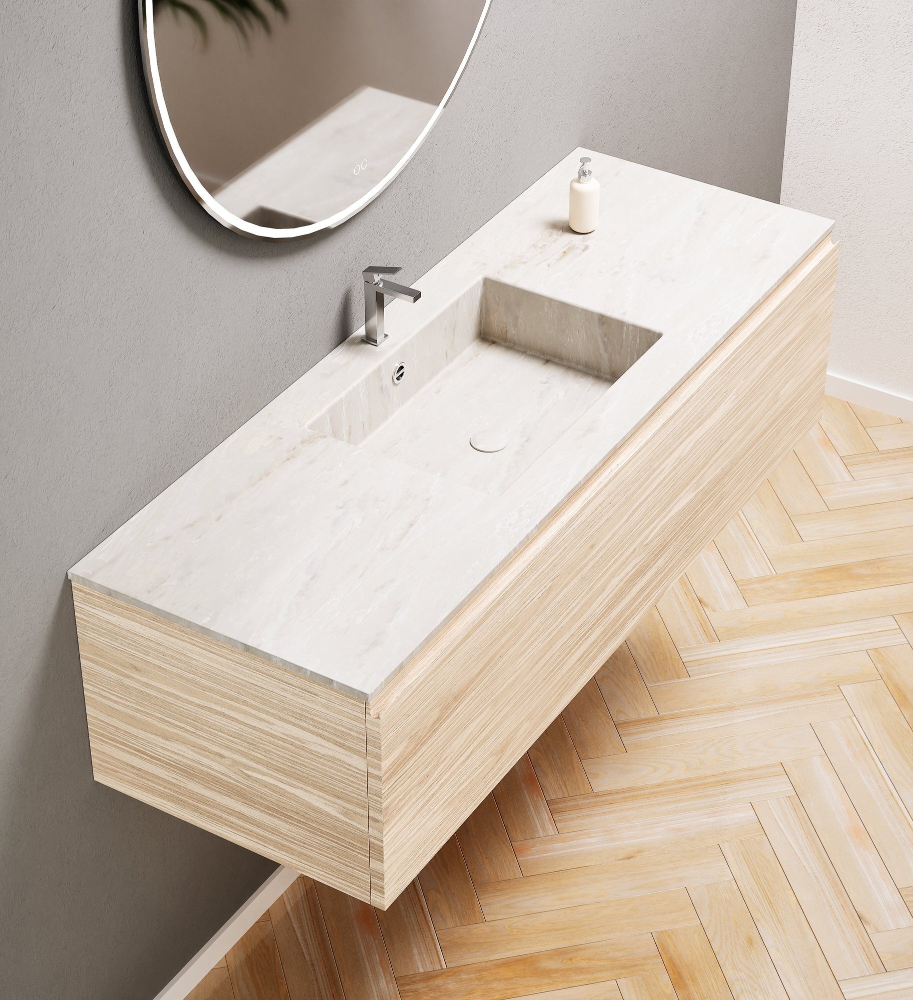 Aurora – Corian® Basin Unit with 1 Drawer - ROVALUX