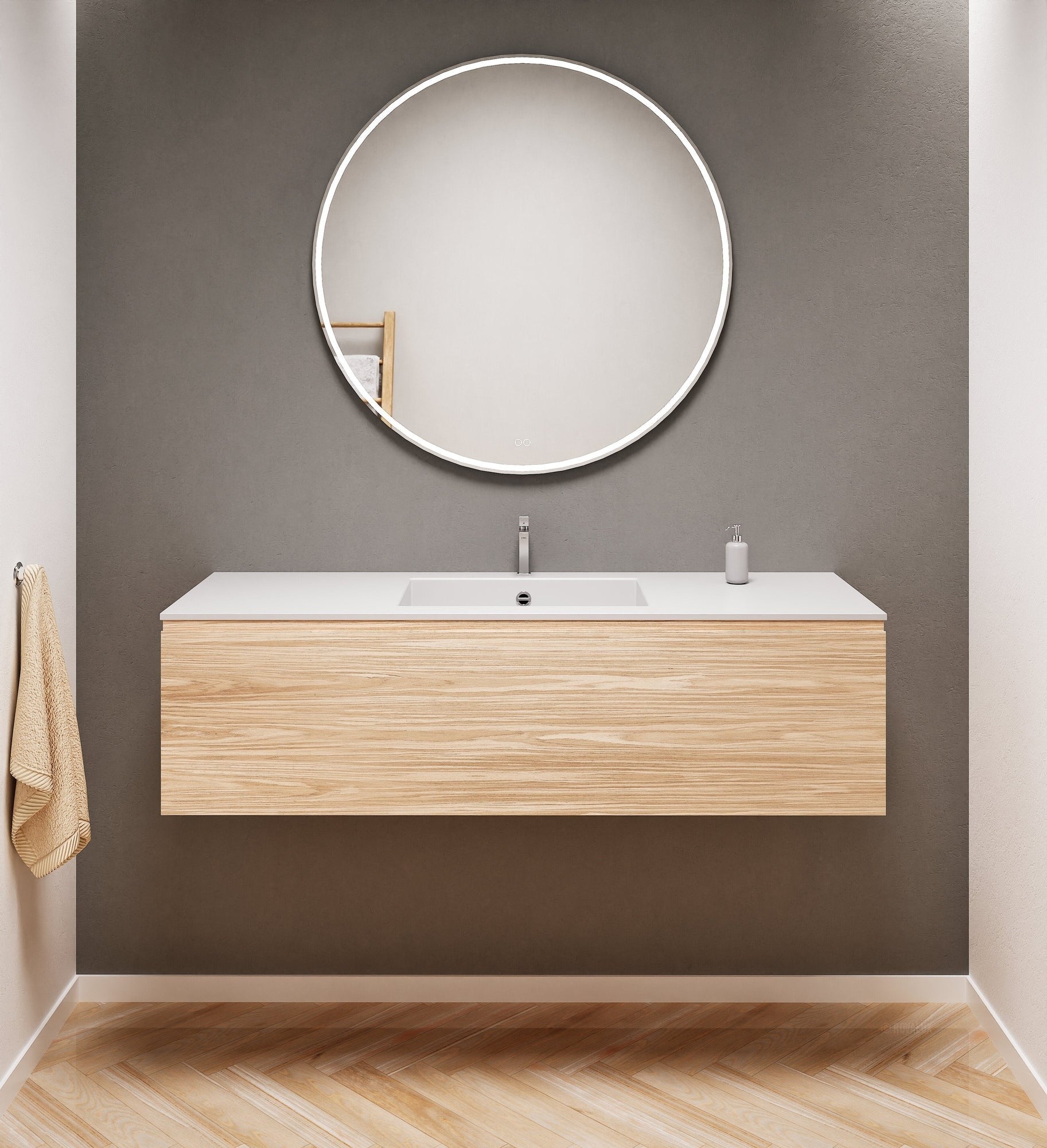 Aurora – Corian® Basin Unit with 1 Drawer - ROVALUX