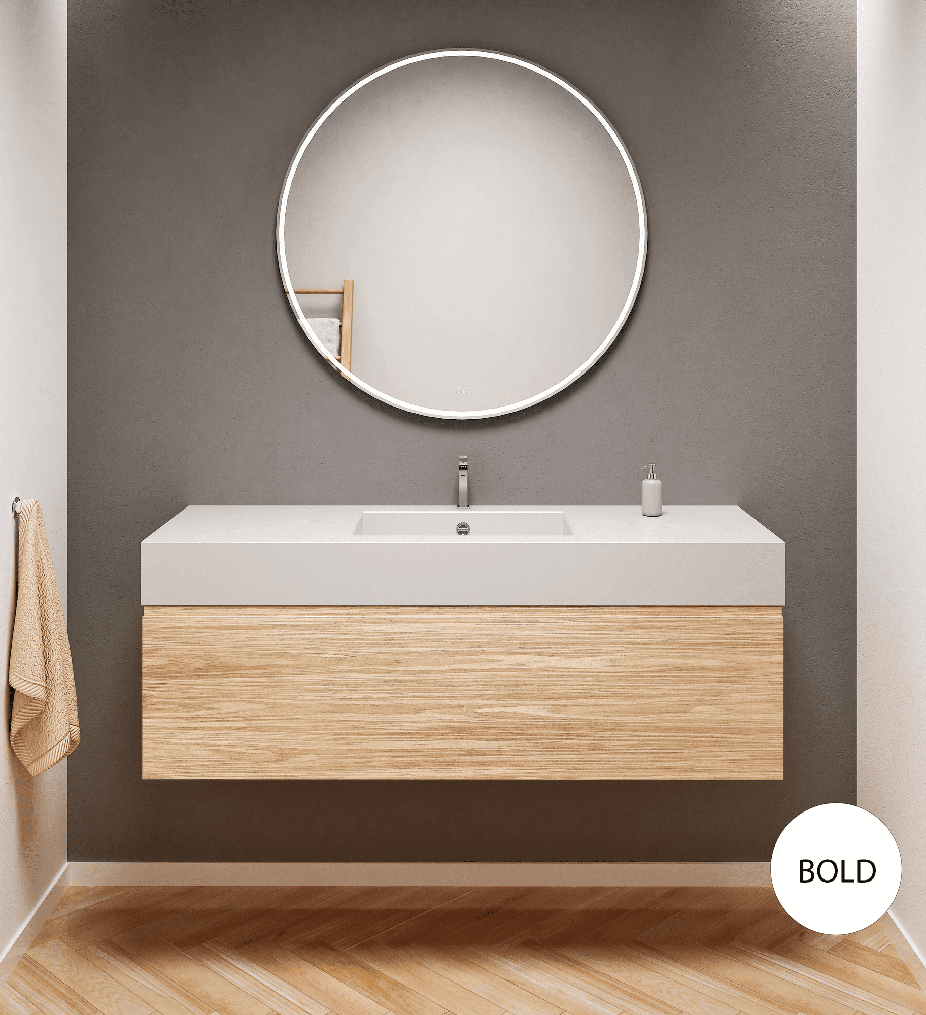 Aurora – Corian® Basin Unit with 1 Drawer - ROVALUX