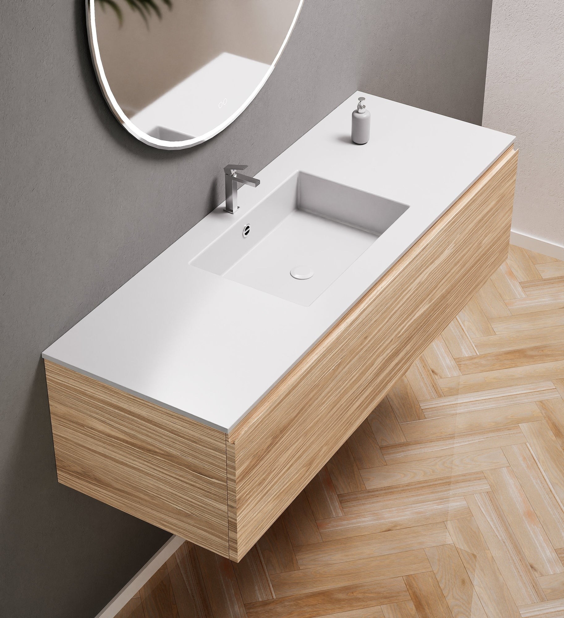 Aurora – Corian® Basin Unit with 1 Drawer - ROVALUX