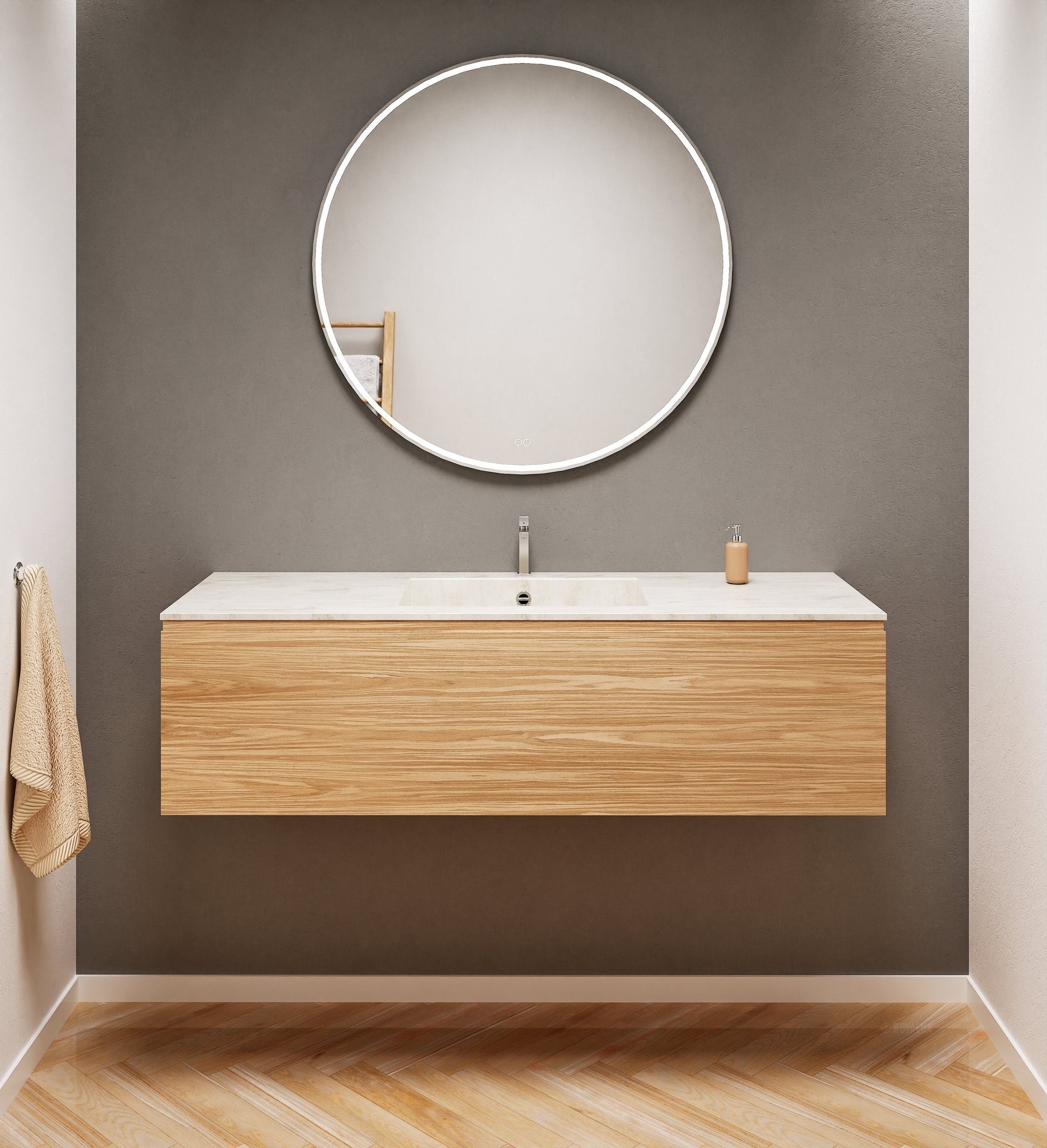 Aurora – Corian® Basin Unit with 1 Drawer - ROVALUX