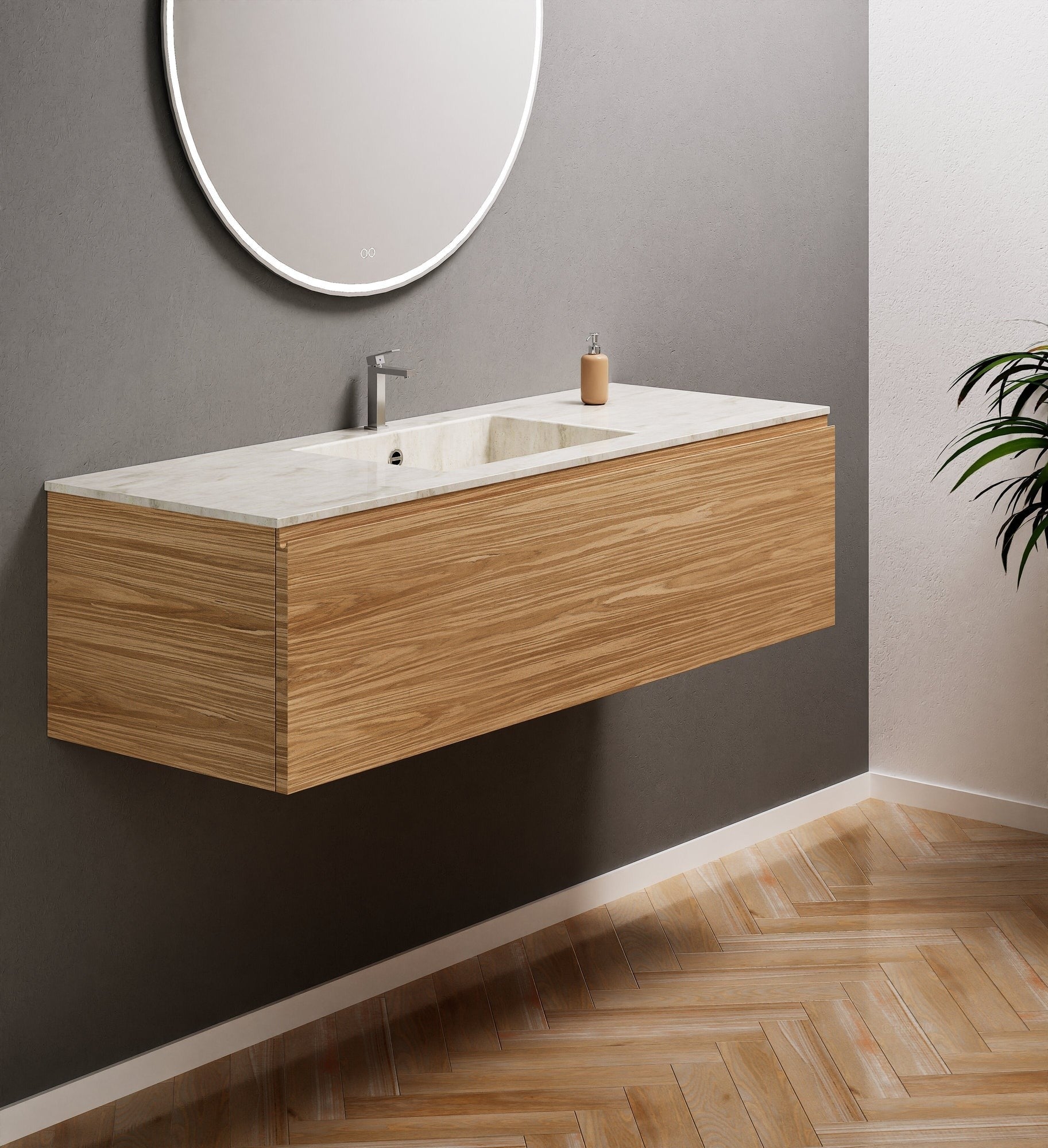 Aurora – Corian® Basin Unit with 1 Drawer - ROVALUX