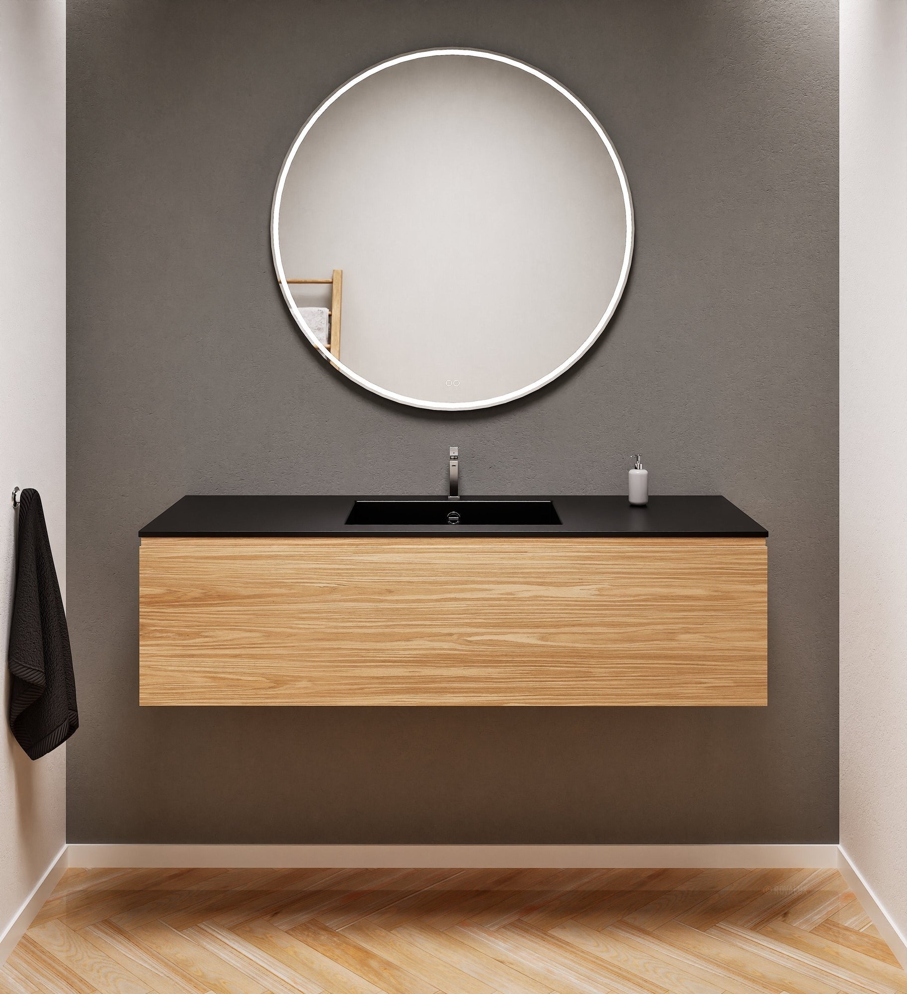 Aurora – Corian® Basin Unit with 1 Drawer - ROVALUX