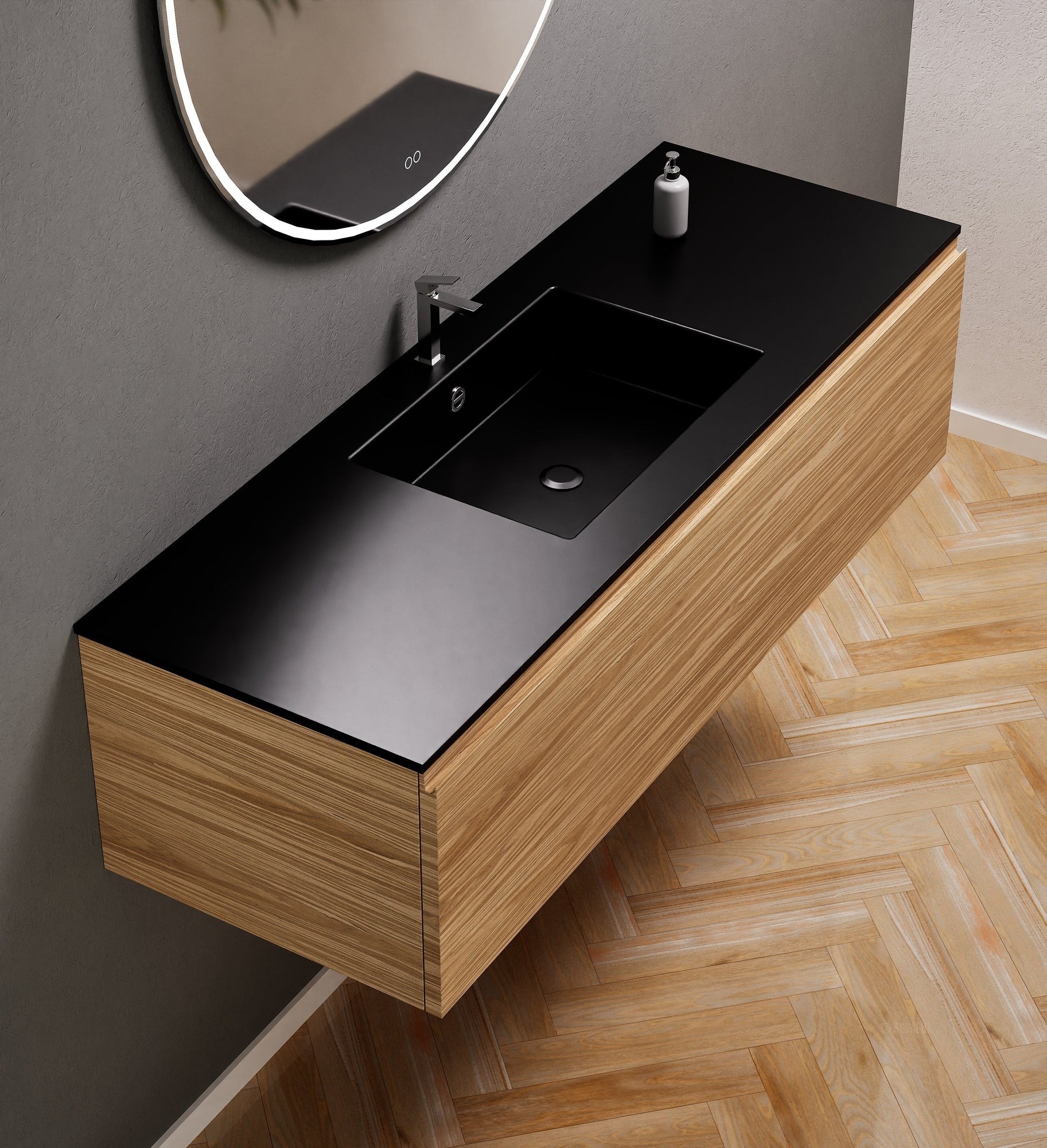 Aurora – Corian® Basin Unit with 1 Drawer - ROVALUX