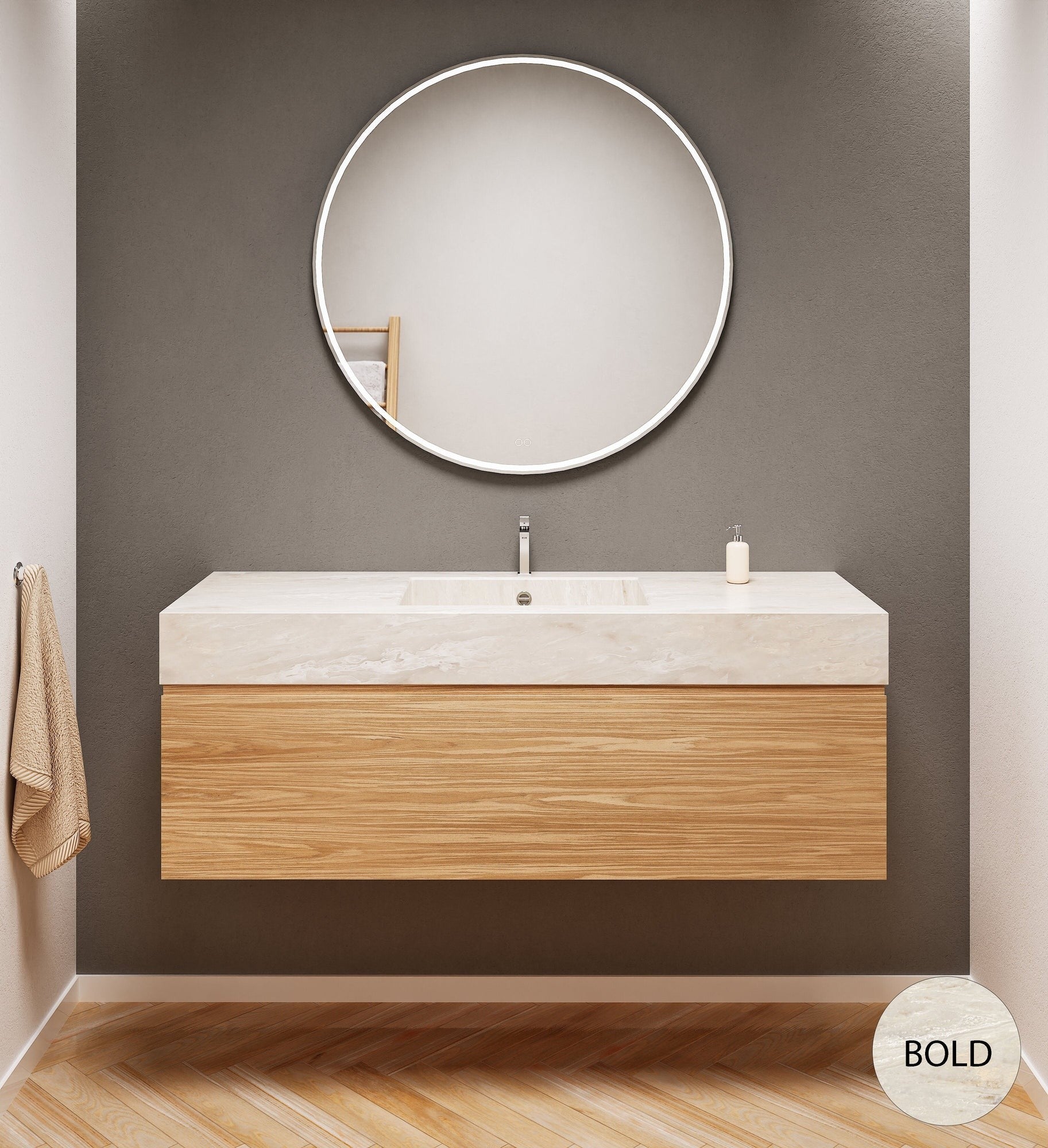 Aurora – Corian® Basin Unit with 1 Drawer - ROVALUX