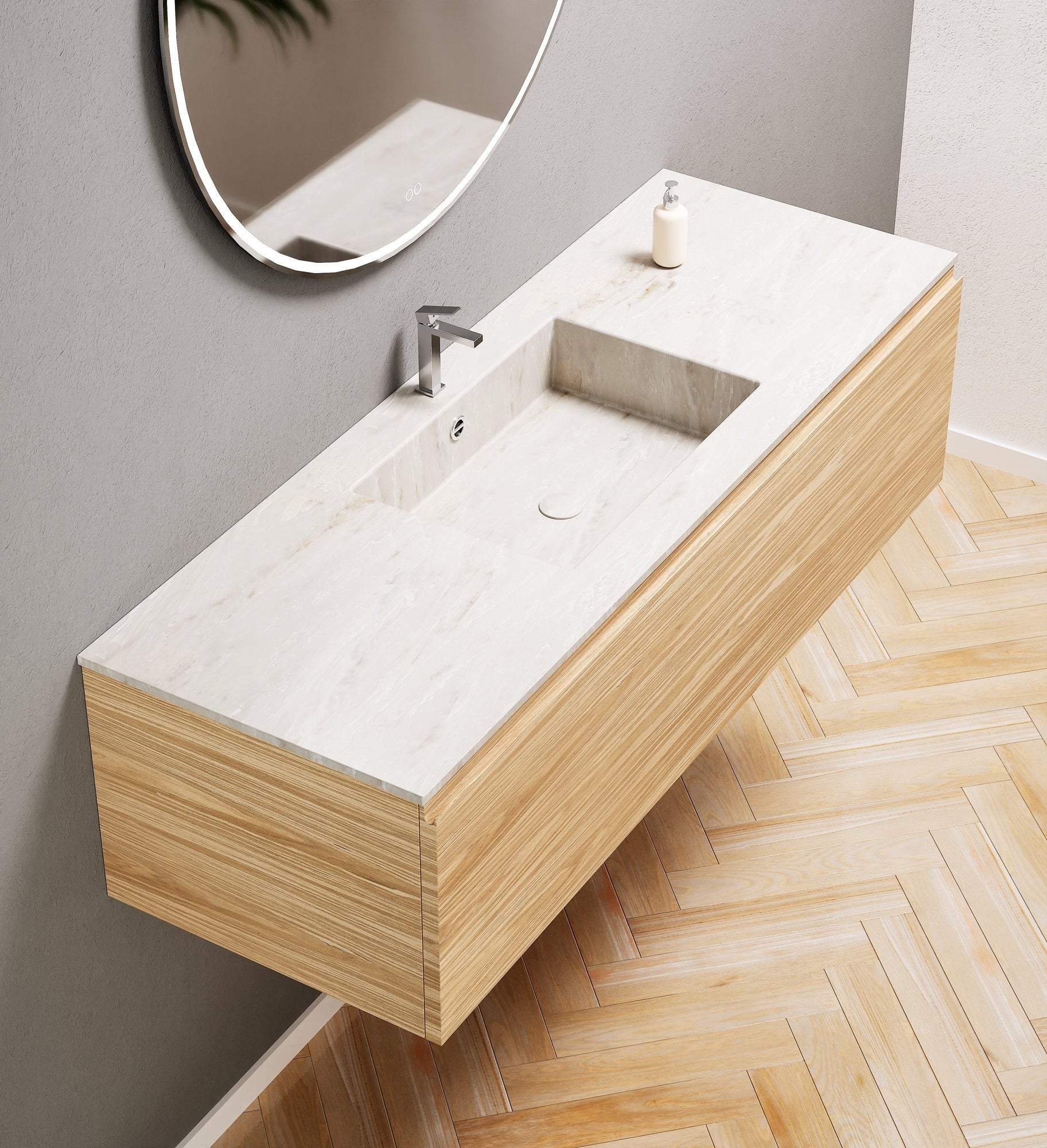 Aurora – Corian® Basin Unit with 1 Drawer - ROVALUX