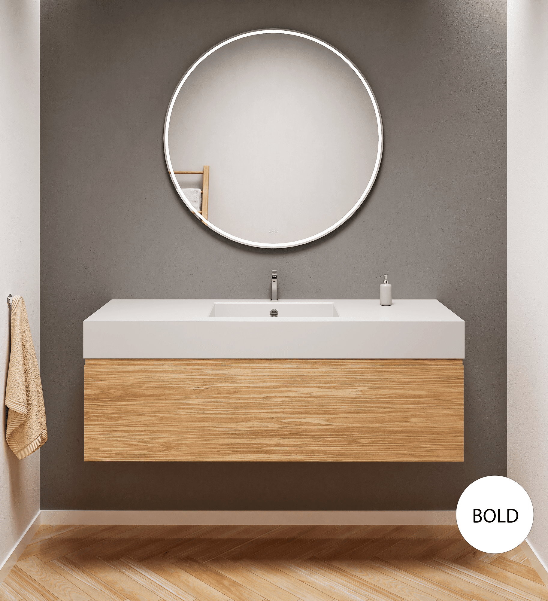 Aurora – Corian® Basin Unit with 1 Drawer - ROVALUX