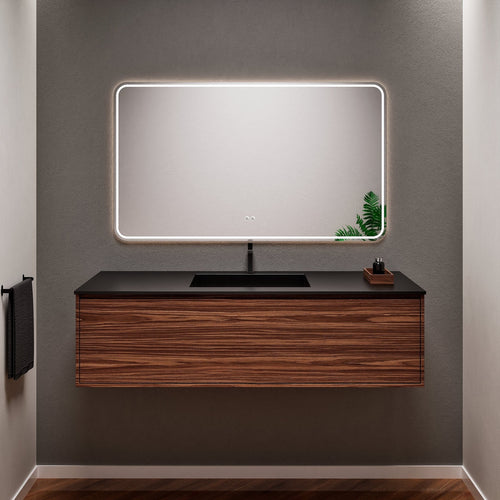 Aurora Frame – Corian® Basin with 1 Drawer Vanity - ROVALUX