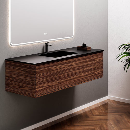 Aurora Frame – Corian® Basin with 1 Drawer Vanity - ROVALUX