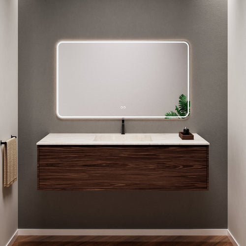Aurora Frame – Corian® Basin with 1 Drawer Vanity - ROVALUX
