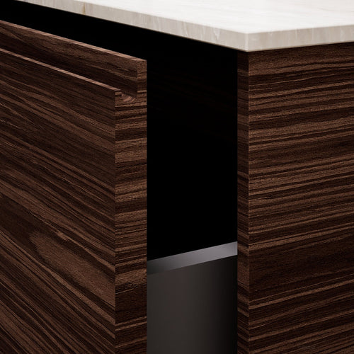 Aurora Frame – Corian® Basin with 1 Drawer Vanity - ROVALUX