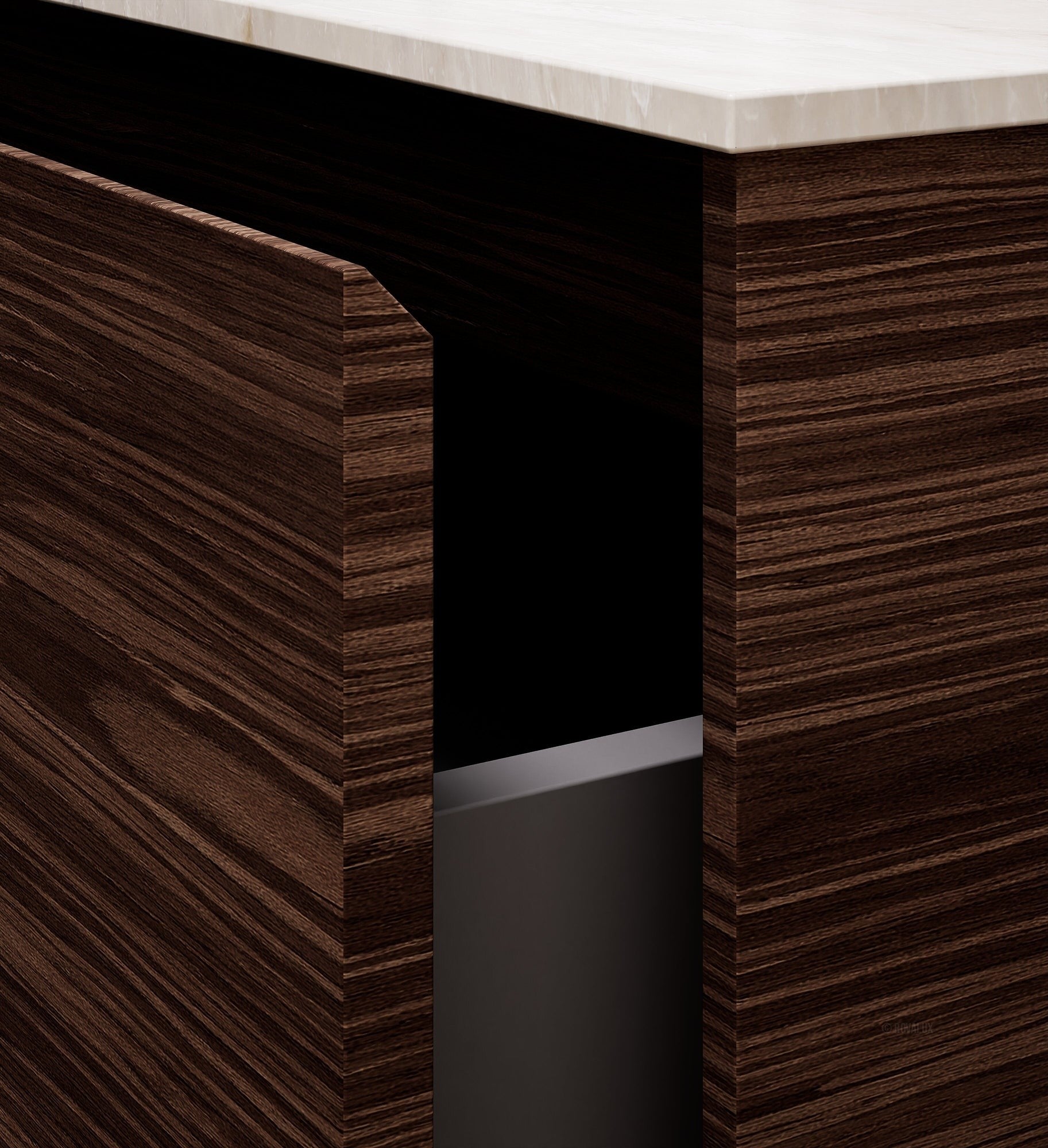 Aurora Frame – Corian® Basin with 1 Drawer Vanity - ROVALUX