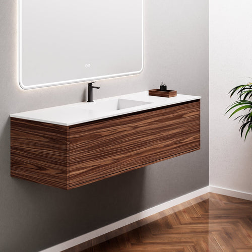 Aurora Frame – Corian® Basin with 1 Drawer Vanity - ROVALUX