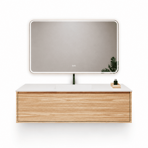 Aurora Frame – Corian® Basin with 1 Drawer Vanity - ROVALUX