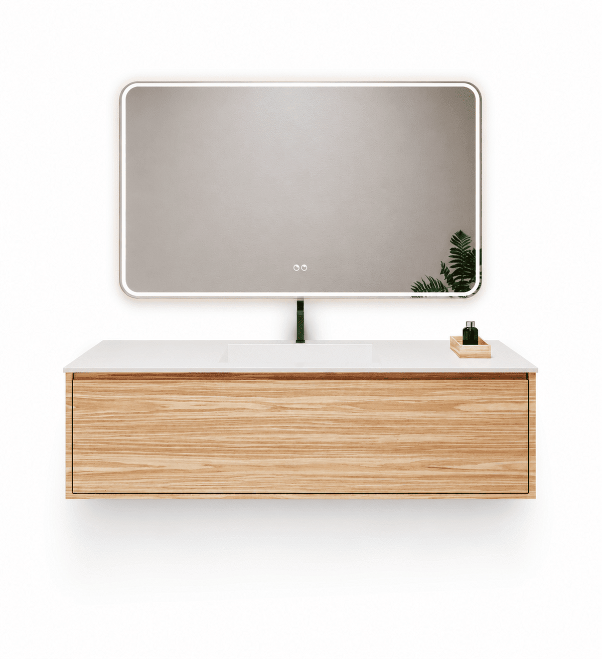 Aurora Frame – Corian® Basin with 1 Drawer Vanity - ROVALUX