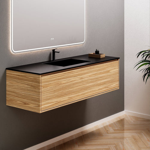 Aurora Frame – Corian® Basin with 1 Drawer Vanity - ROVALUX