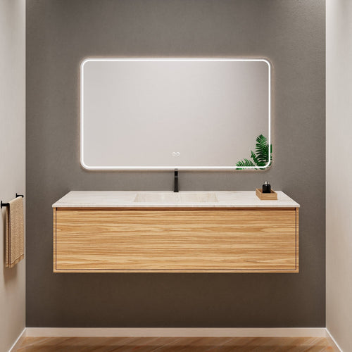 Aurora Frame – Corian® Basin with 1 Drawer Vanity - ROVALUX