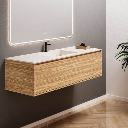 Aurora Frame – Corian® Basin with 1 Drawer Vanity - ROVALUX