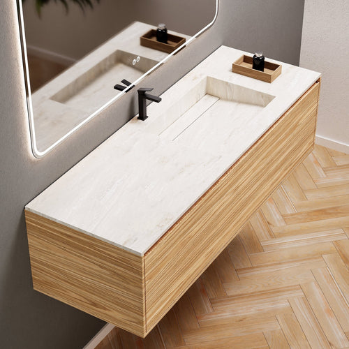 Aurora Frame – Corian® Basin with 1 Drawer Vanity - ROVALUX