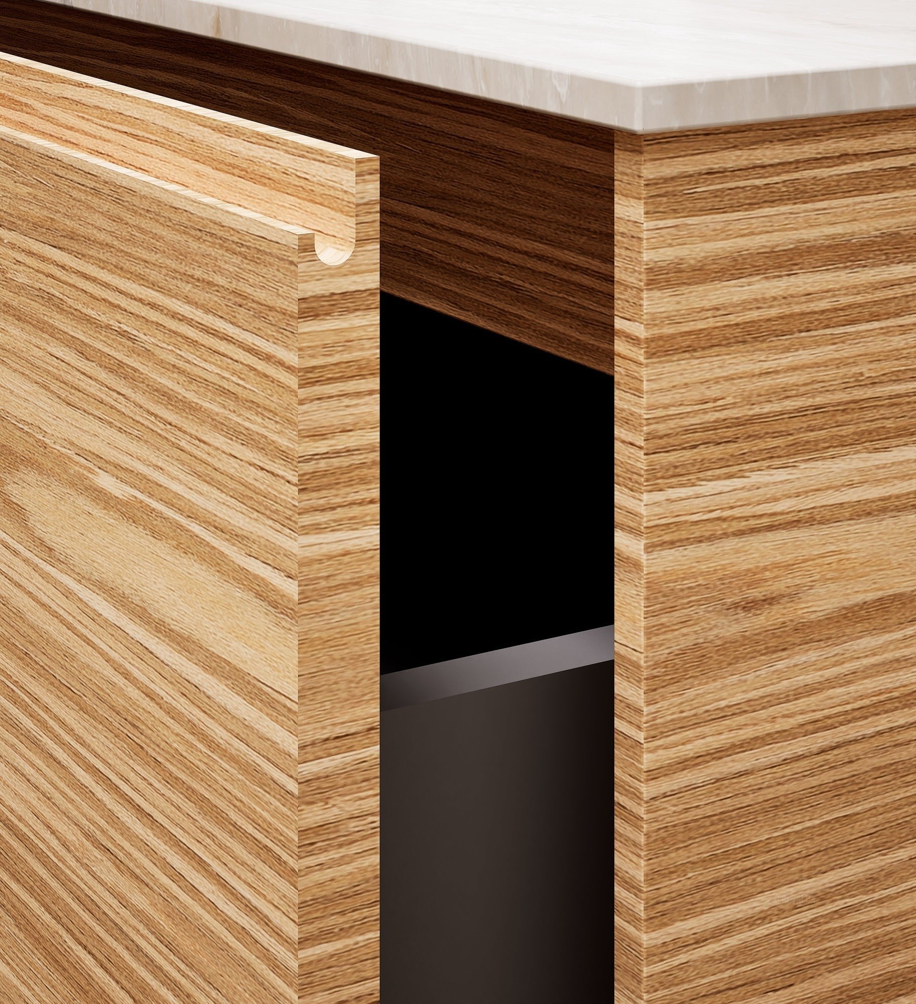 Aurora Frame – Corian® Basin with 1 Drawer Vanity - ROVALUX