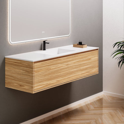 Aurora Frame – Corian® Basin with 1 Drawer Vanity - ROVALUX