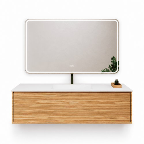 Aurora Frame – Corian® Basin with 1 Drawer Vanity - ROVALUX