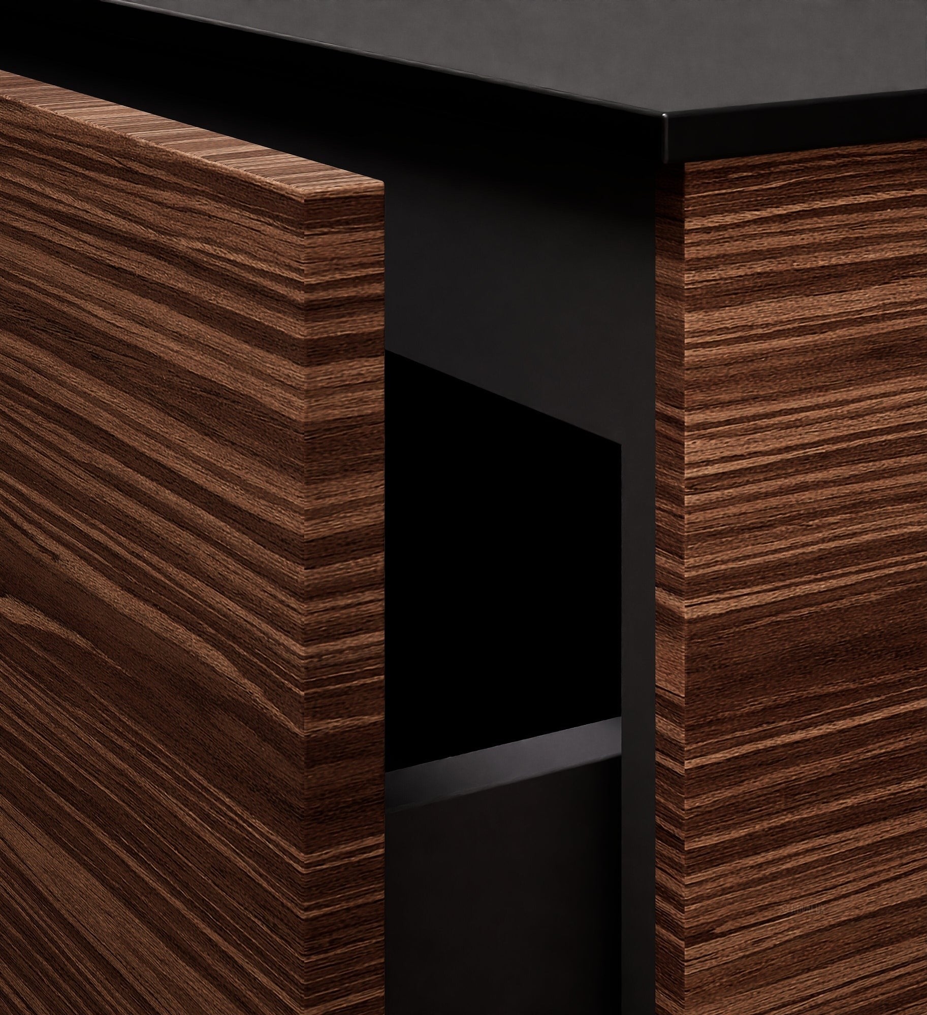 Aurora – Corian® Basin Unit with 1 Drawer, Bottom Shelf and Feet-Standing Vanity - ROVALUX