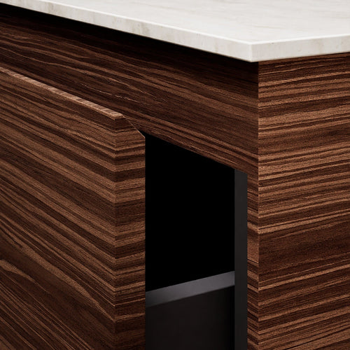 Aurora – Corian® Basin Unit with 1 Drawer and Bottom Shelf - ROVALUX