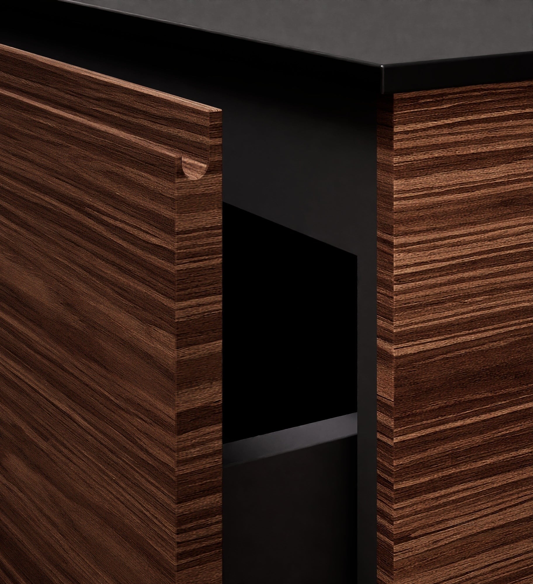 Aurora – Corian® Basin Unit with 1 Drawer and Bottom Shelf - ROVALUX