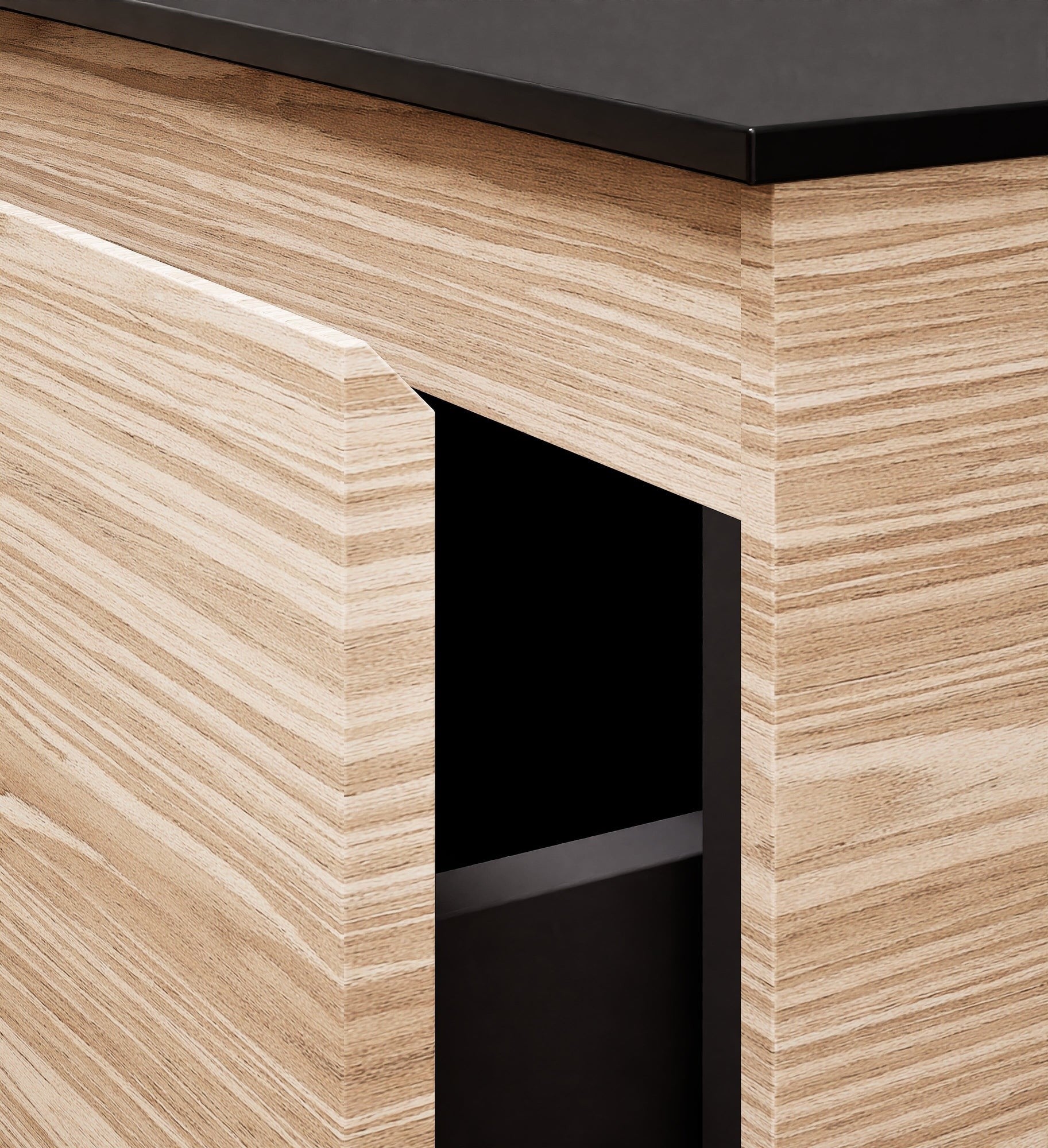 Aurora – Corian® Basin Unit with 1 Drawer and Bottom Shelf - ROVALUX