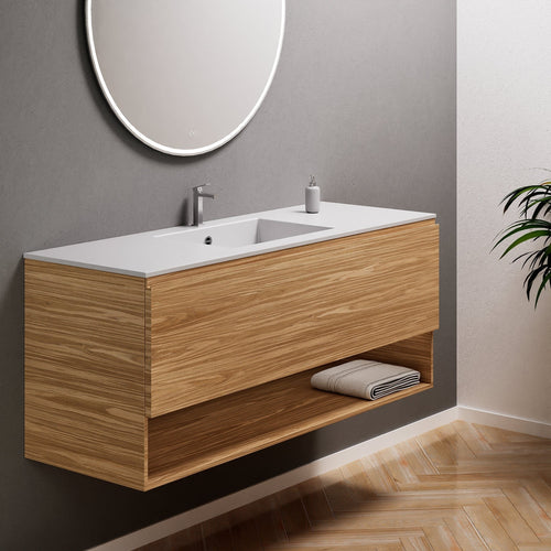 Aurora – Corian® Basin Unit with 1 Drawer and Bottom Shelf - ROVALUX