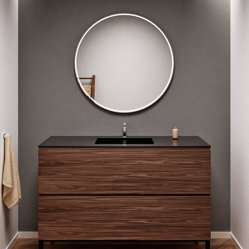 Aurora – Corian® Basin Unit with 2 Drawers and Feet-Standing Vanity - ROVALUX
