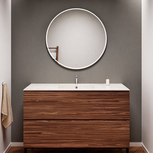 Aurora – Corian® Basin Unit with 2 Drawers and Feet-Standing Vanity - ROVALUX
