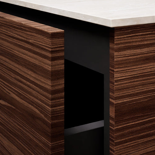 Aurora – Corian® Basin Unit with 2 Drawers and Feet-Standing Vanity - ROVALUX