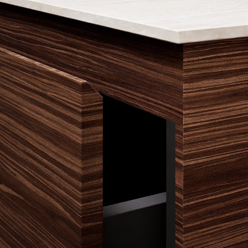 Aurora – Corian® Basin Unit with 2 Drawers and Feet-Standing Vanity - ROVALUX