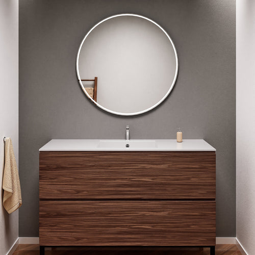 Aurora – Corian® Basin Unit with 2 Drawers and Feet-Standing Vanity - ROVALUX