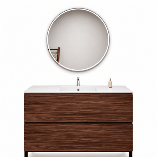 Aurora – Corian® Basin Unit with 2 Drawers and Feet-Standing Vanity - ROVALUX