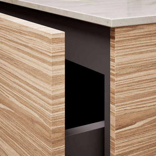 Aurora – Corian® Basin Unit with 2 Drawers and Feet-Standing Vanity - ROVALUX