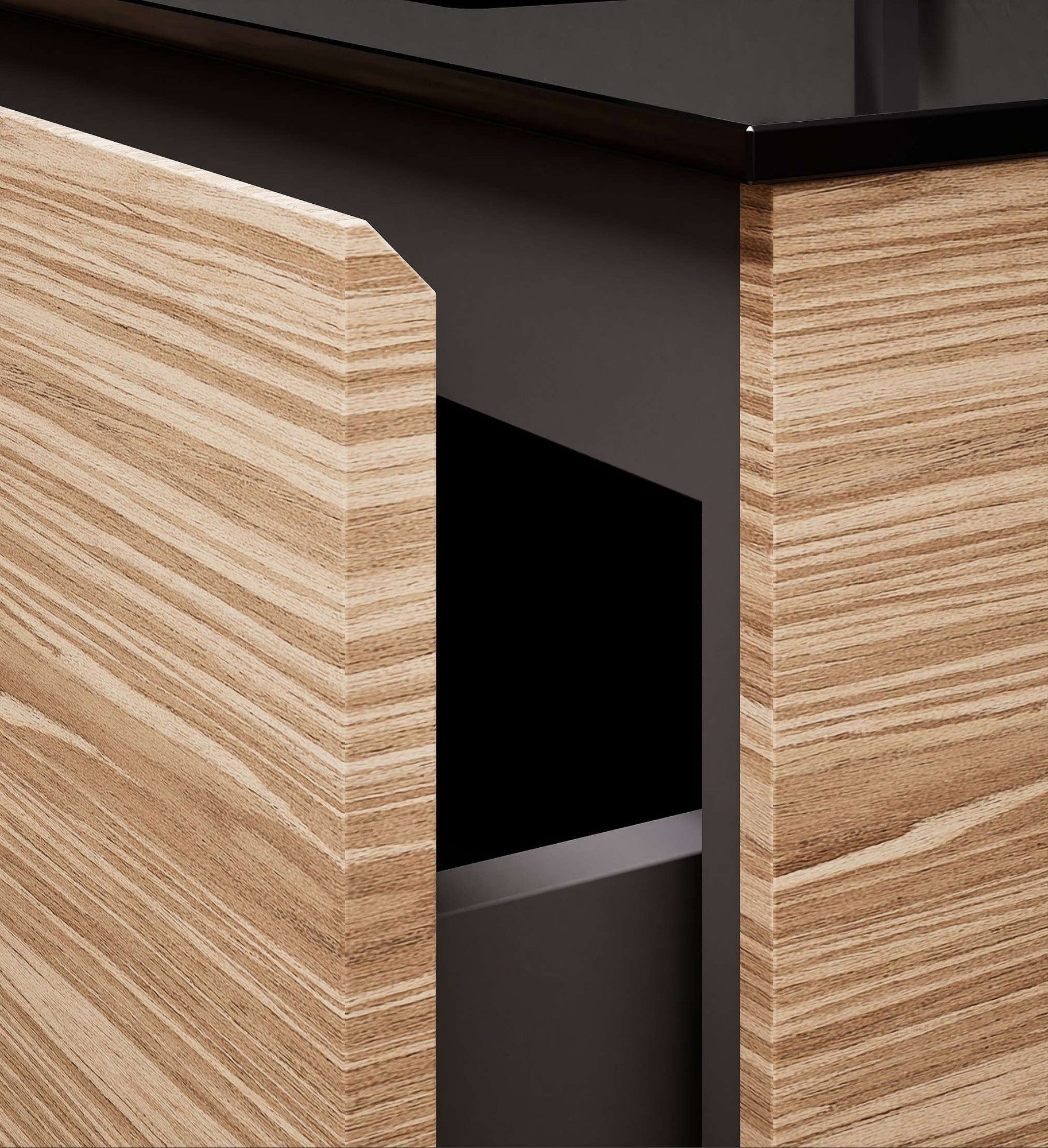 Aurora – Corian® Basin Unit with 2 Drawers and Feet-Standing Vanity - ROVALUX