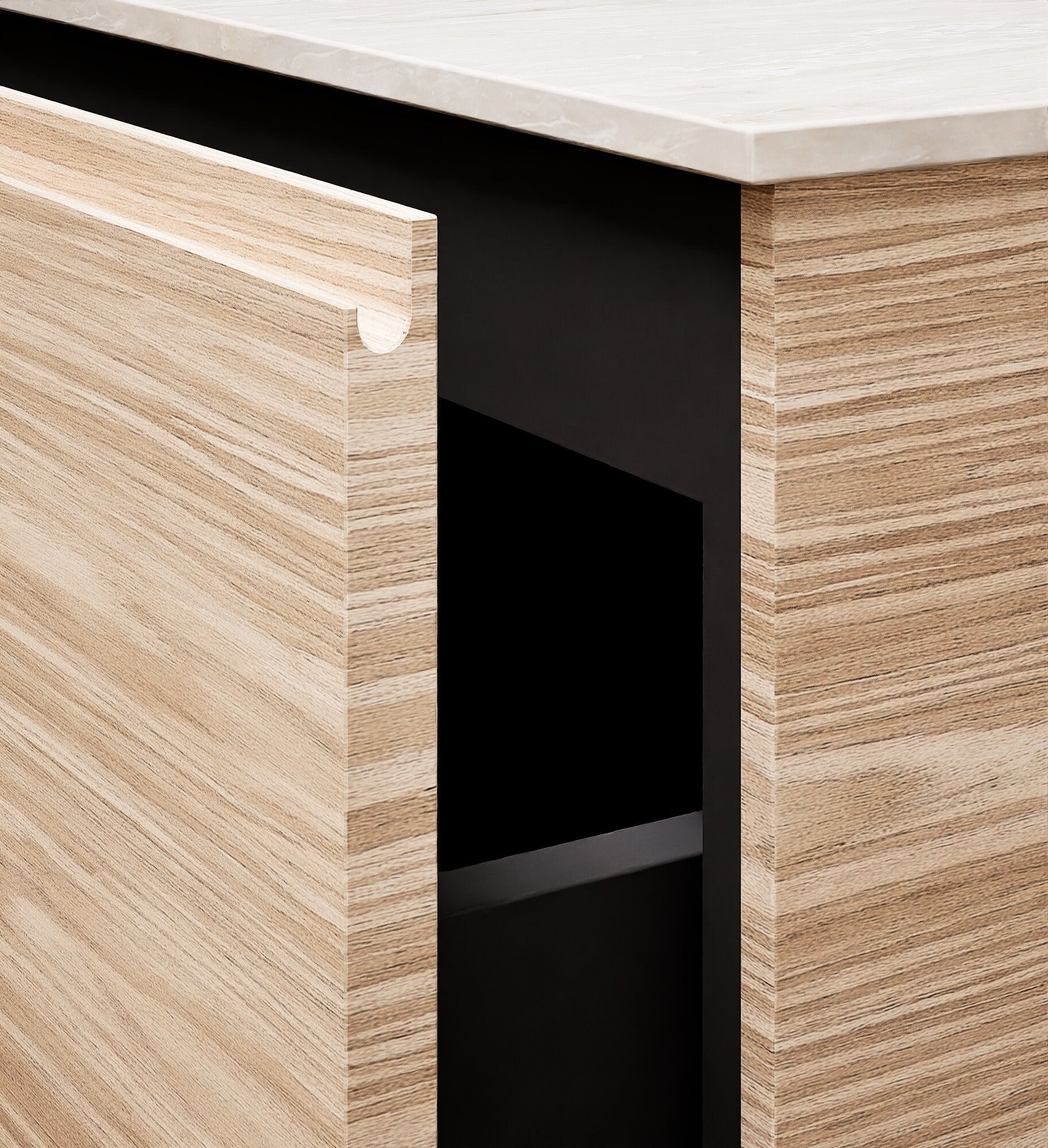 Aurora – Corian® Basin Unit with 2 Drawers and Feet-Standing Vanity - ROVALUX